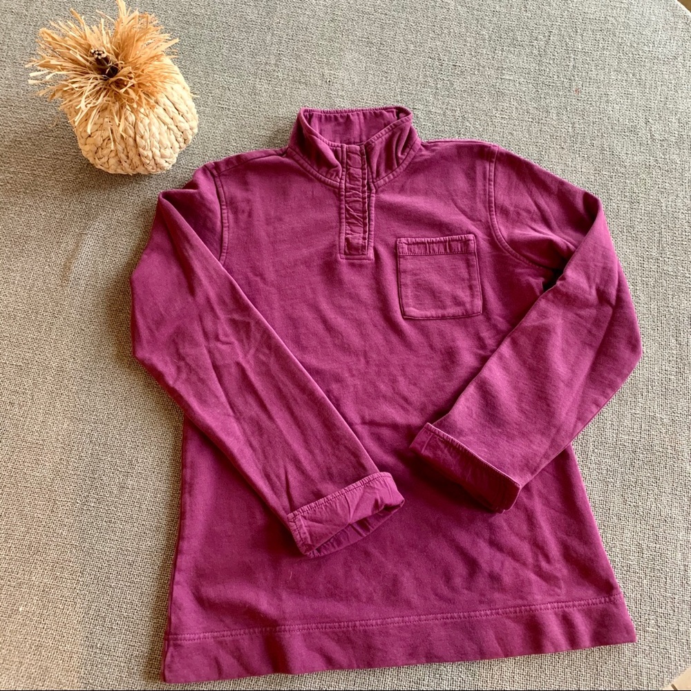 1/4 snap cotton sweatshirt